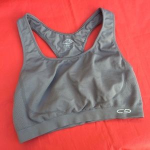 Champion C9 Racer Back Sports Bra Gray Stretch M